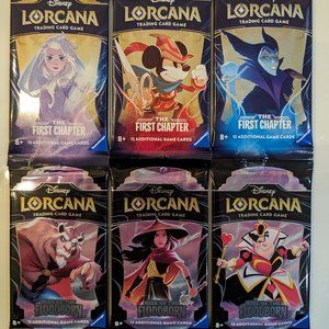 6x Disney Lorcana Booster Packs